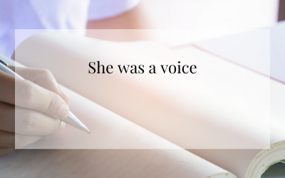 She was a voice