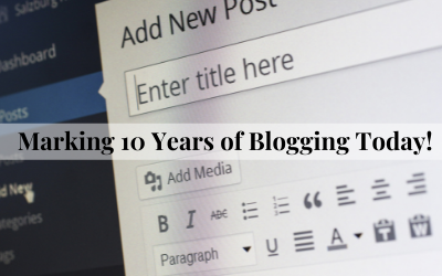 Today: 10 years of Blogging!