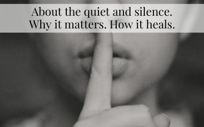 About the quiet and silence.